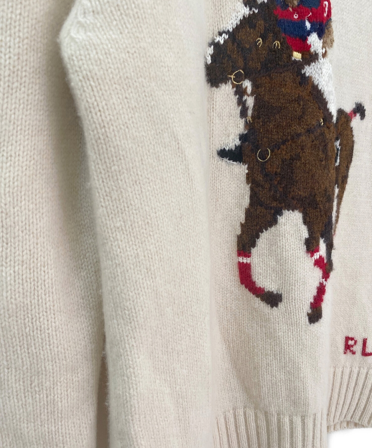 中古・古着通販】RALPH LAUREN (ラルフローレン) ポロベアニット アイボリー サイズ:S｜ブランド・古着通販 トレファク公式【TREFAC  FASHION】スマホサイト