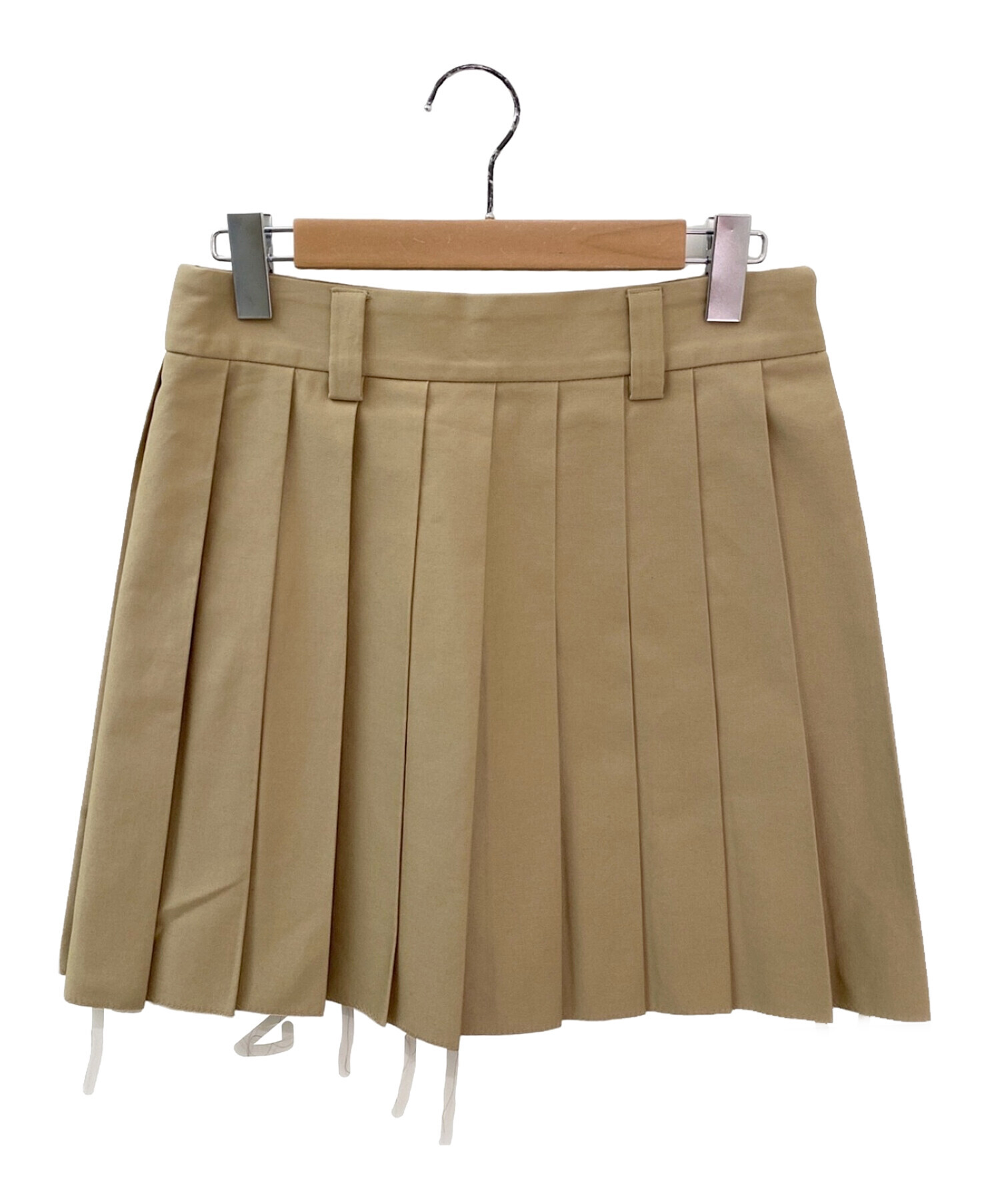 中古・古着通販】MIU MIU (ミュウミュウ) Pleated chino skirt