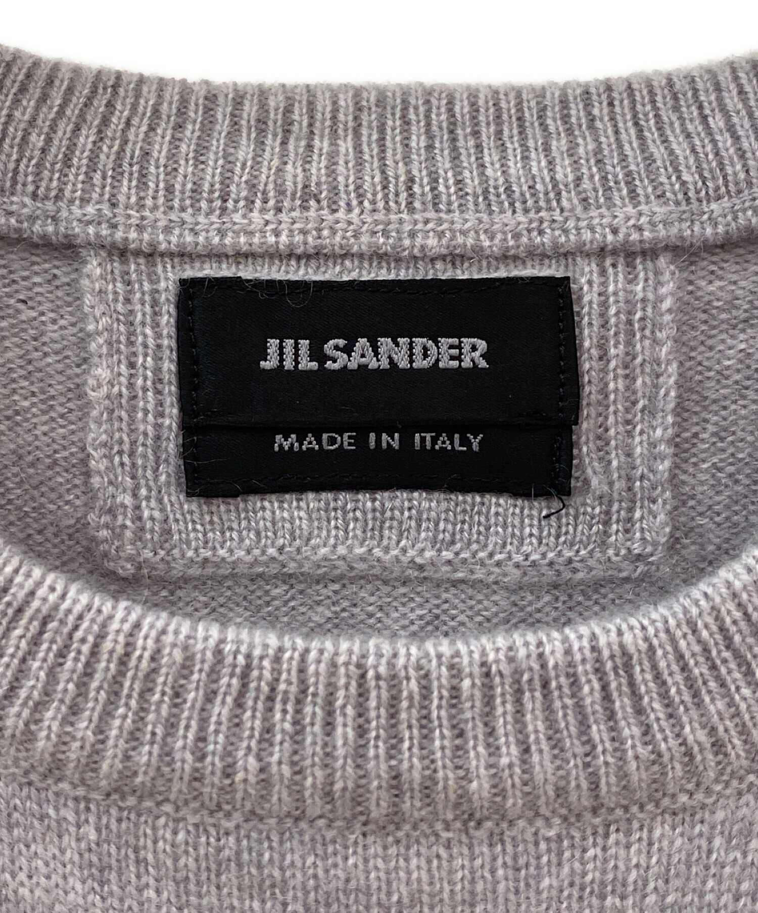 JIL SANDER (ジルサンダー) ニットベスト ライトグレー サイズ:44