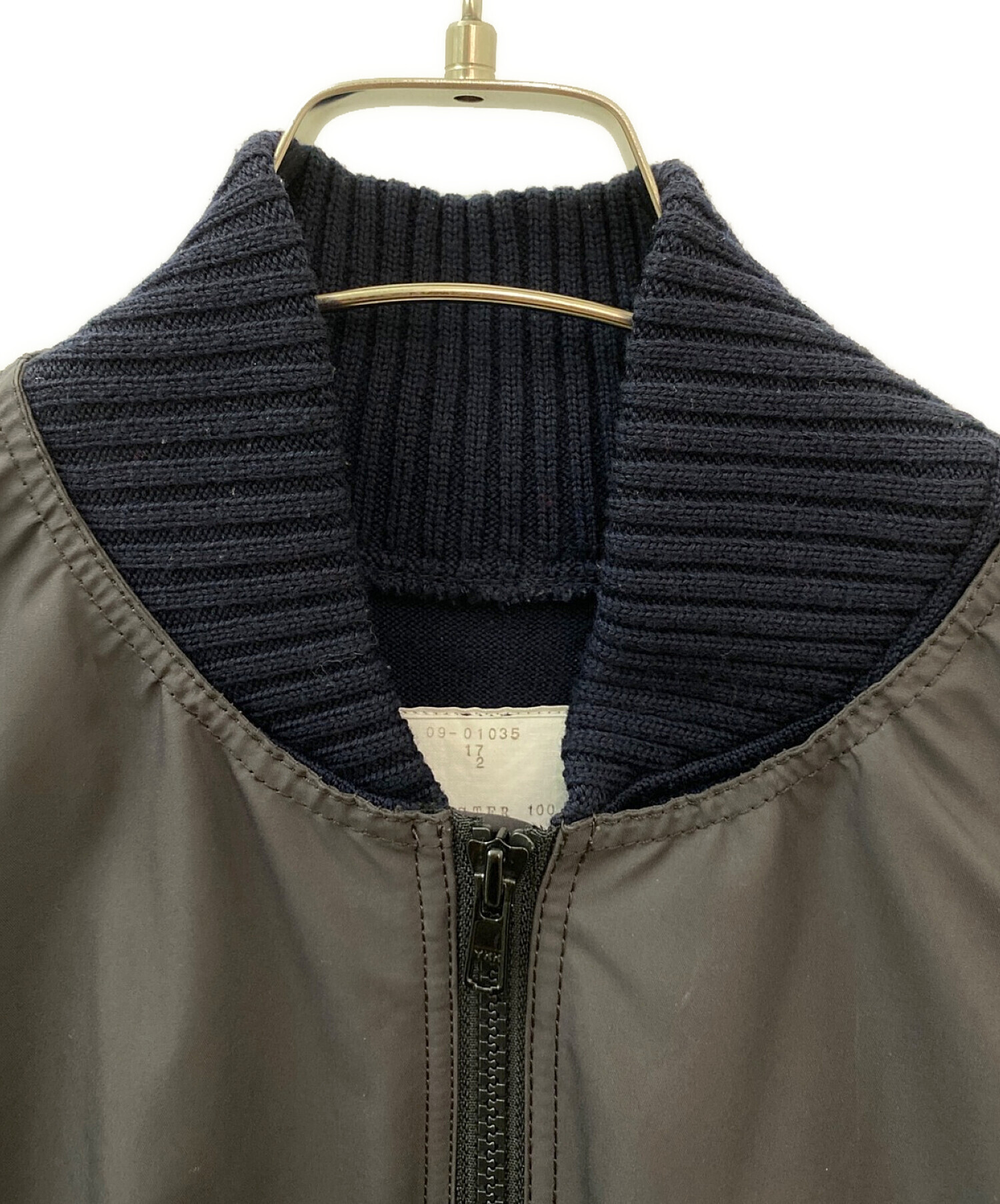 中古・古着通販】sacai (サカイ) ニットドッキングレイヤードMA-1