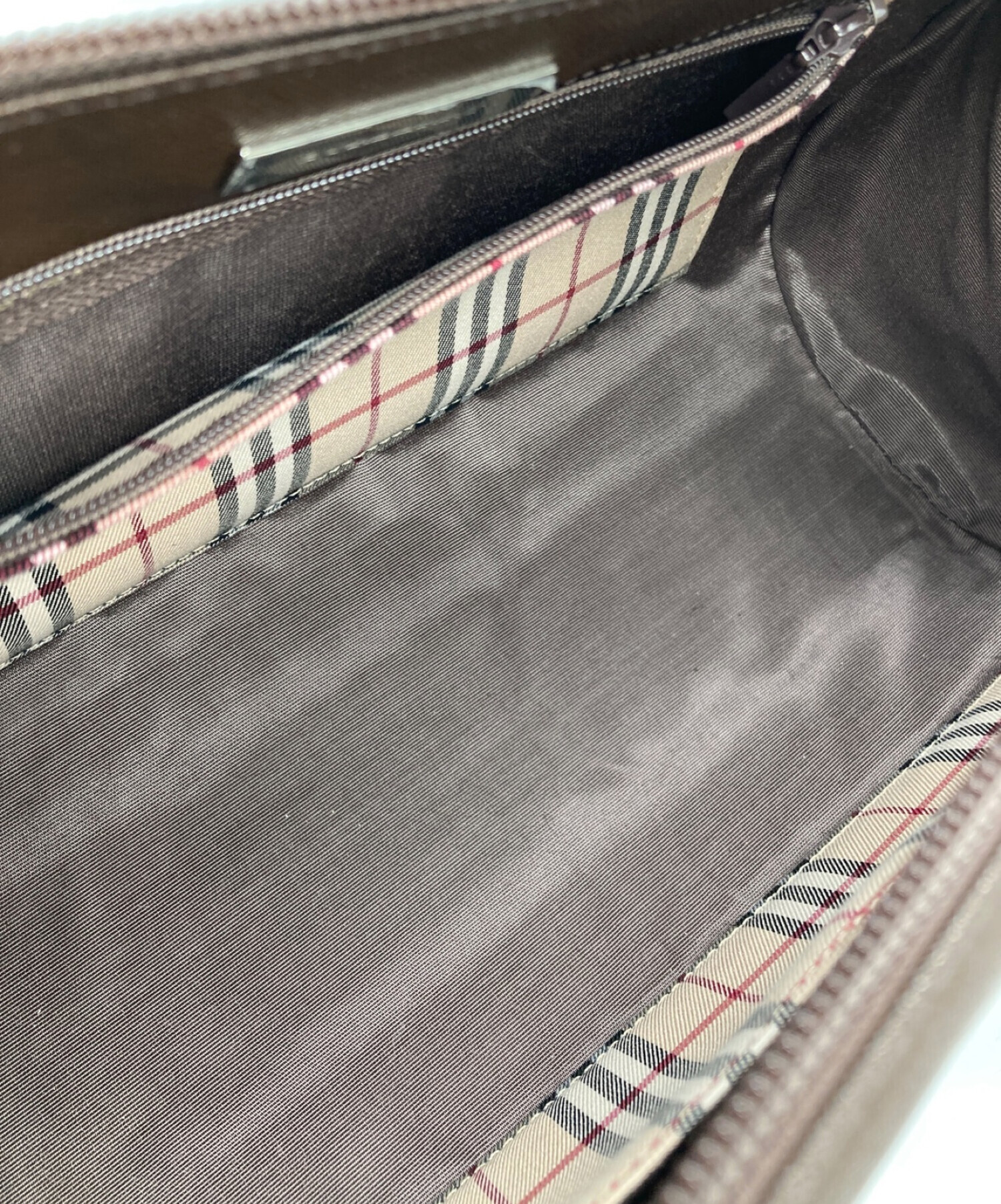 中古・古着通販】BURBERRY (バーバリー) レザー ノバチェック