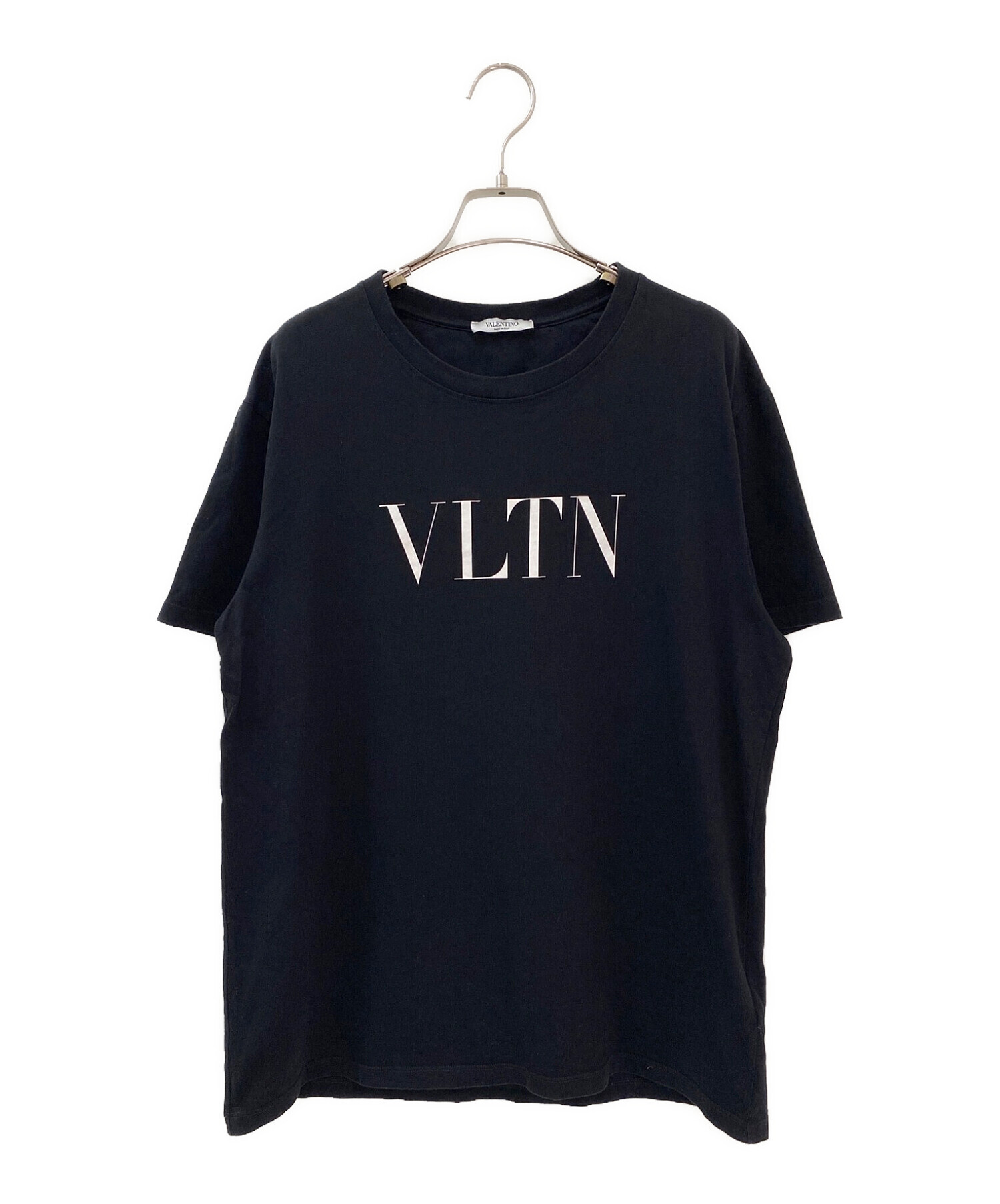 新品 タグ付き VALENTINO Tシャツ 黒 ブラック M VLTN袖丈半袖