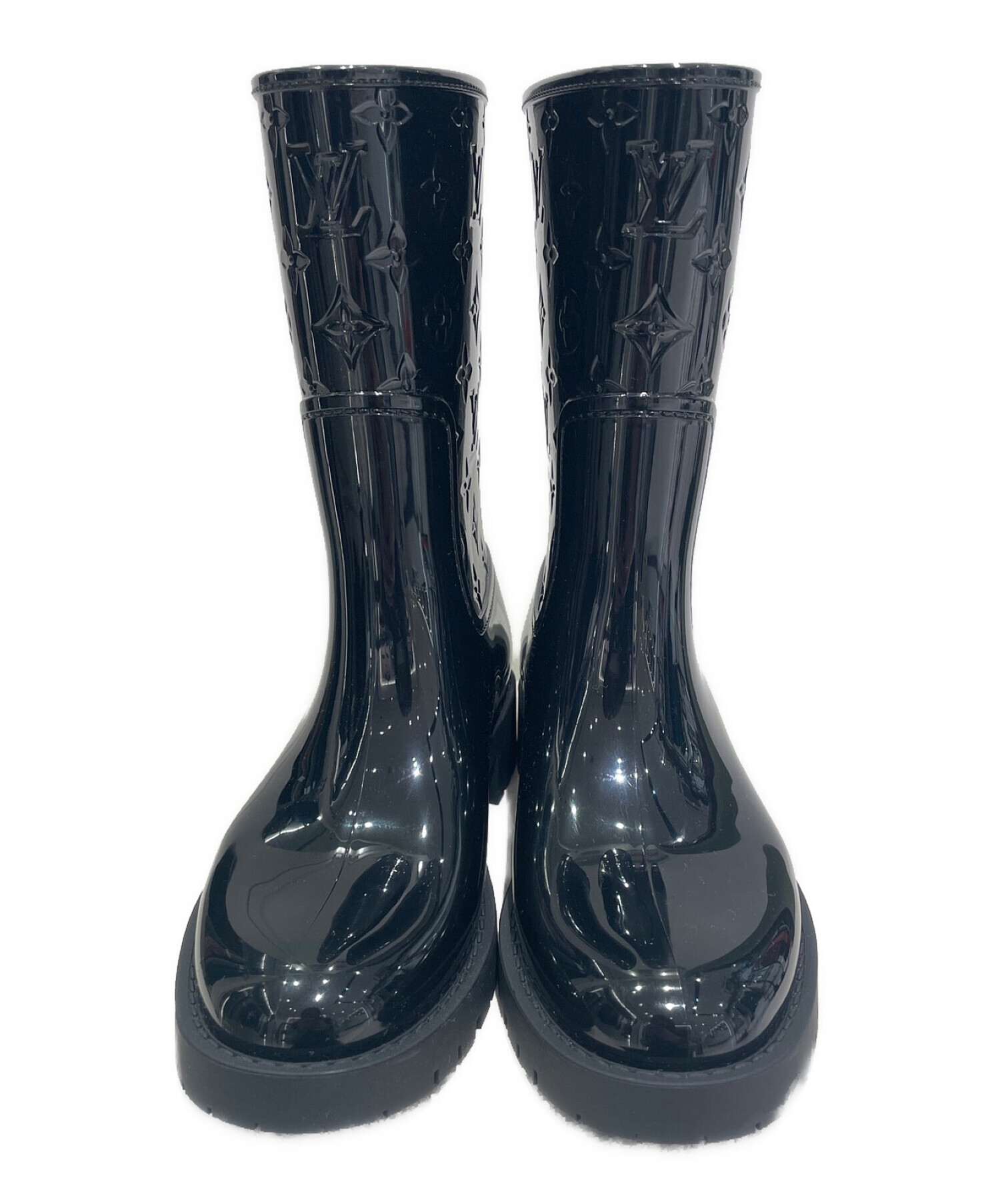 LOUIS VUITTON (ルイ ヴィトン) Drops Line Boots ブラック サイズ:36