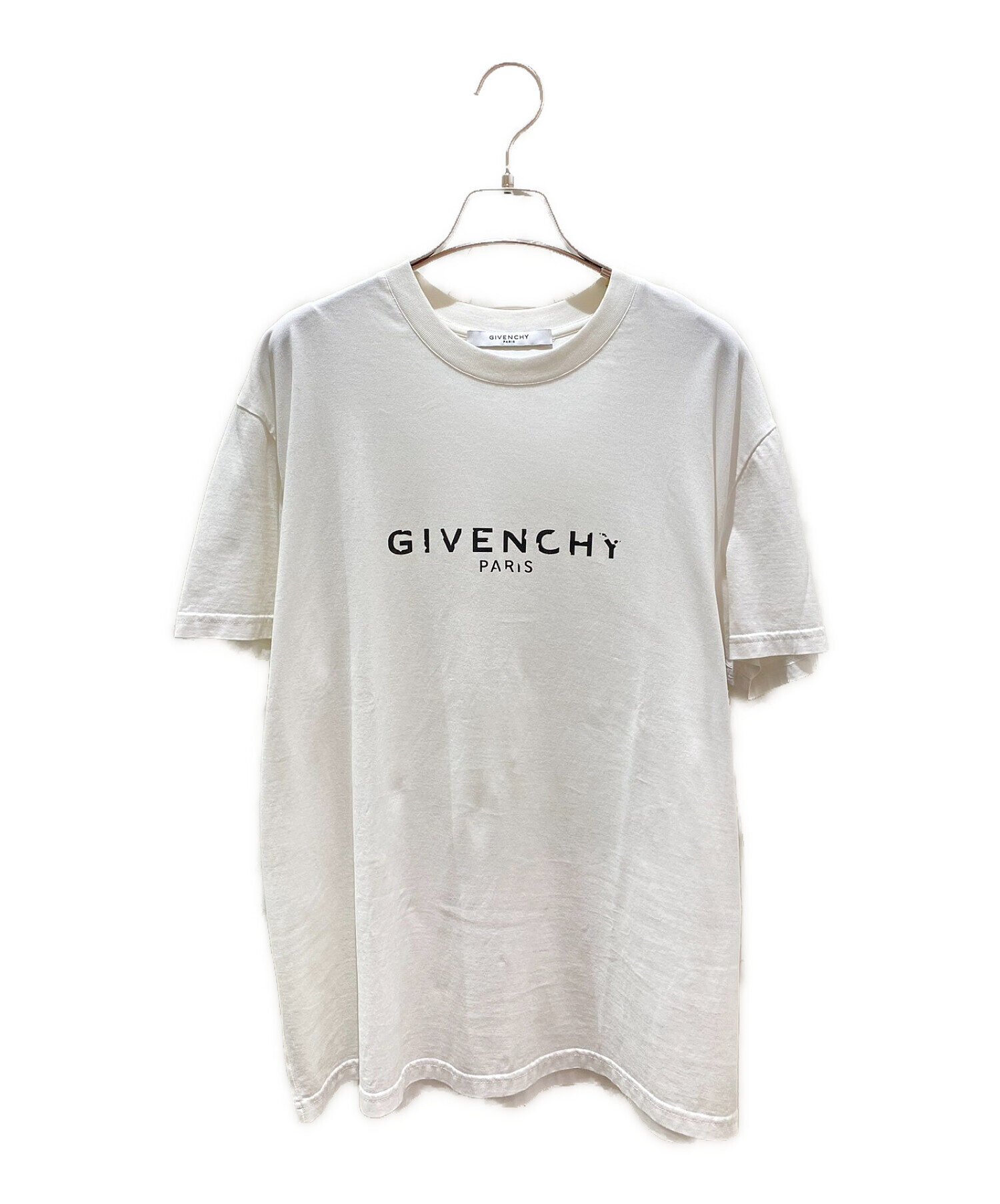 GIVENCHY (ジバンシィ) オーバーサイズロゴTシャツ ホワイト サイズ:XS