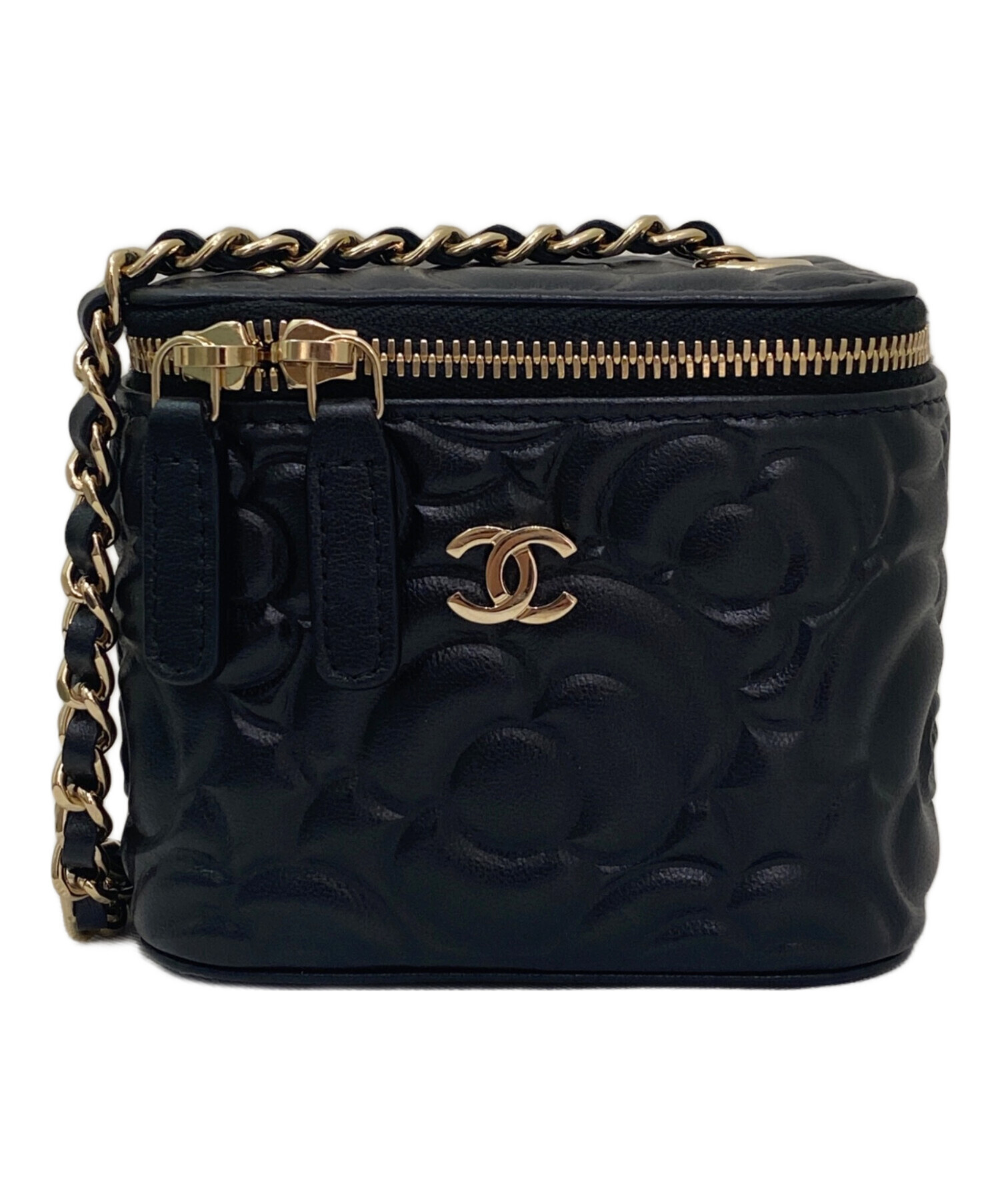 中古・古着通販】CHANEL (シャネル) ミニヴァニティカメリアケース ブラック｜ブランド・古着通販 トレファク公式【TREFAC  FASHION】スマホサイト