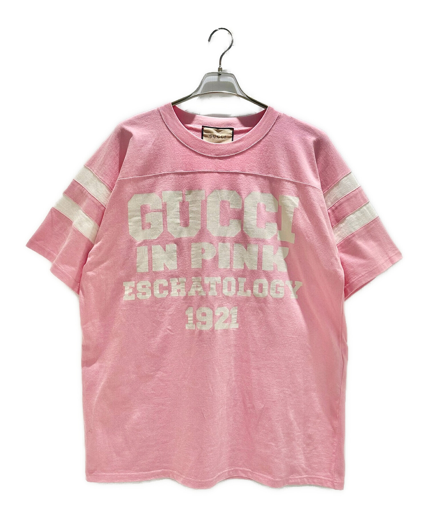 GUCCI (グッチ) ESCHATOLOGY IN 1921半袖 Tシャツ ピンク サイズ:L 未使用品