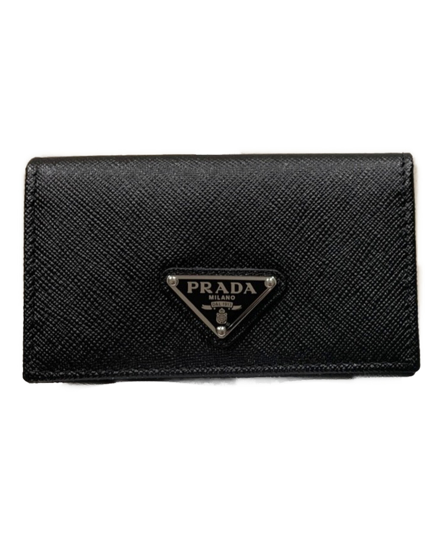 PRADA (プラダ) 三角ロゴカードケース ブラック サイズ:- 未使用品