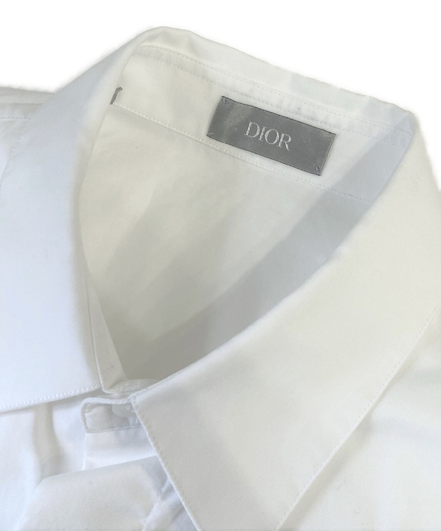 正規 15SS Dior Homme ディオール オム ボーダー ドレスシャツ