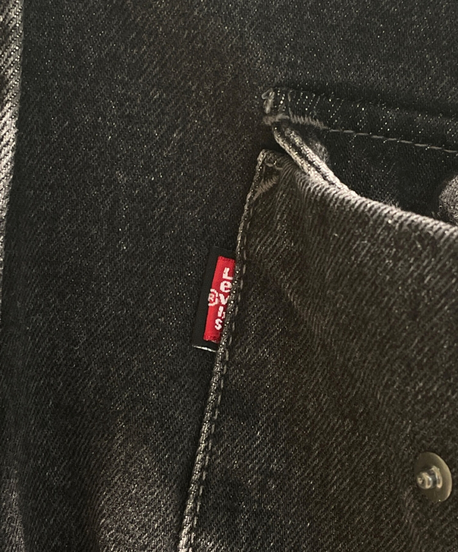 VETEMENTS (ヴェトモン) LEVI'S (リーバイス) オーバーサイズデニムシャツ ブラック サイズ:XS