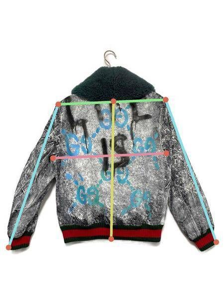 Gucci ghost leather on sale jacket