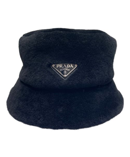 【中古・古着通販】PRADA (プラダ) サフィアーノボアバケット