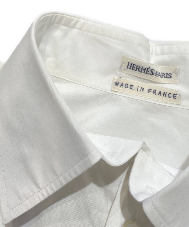HERMES (エルメス) Archive/マルジェラ期/ロングスリーブボタンダウンシャツ ホワイト サイズ:36