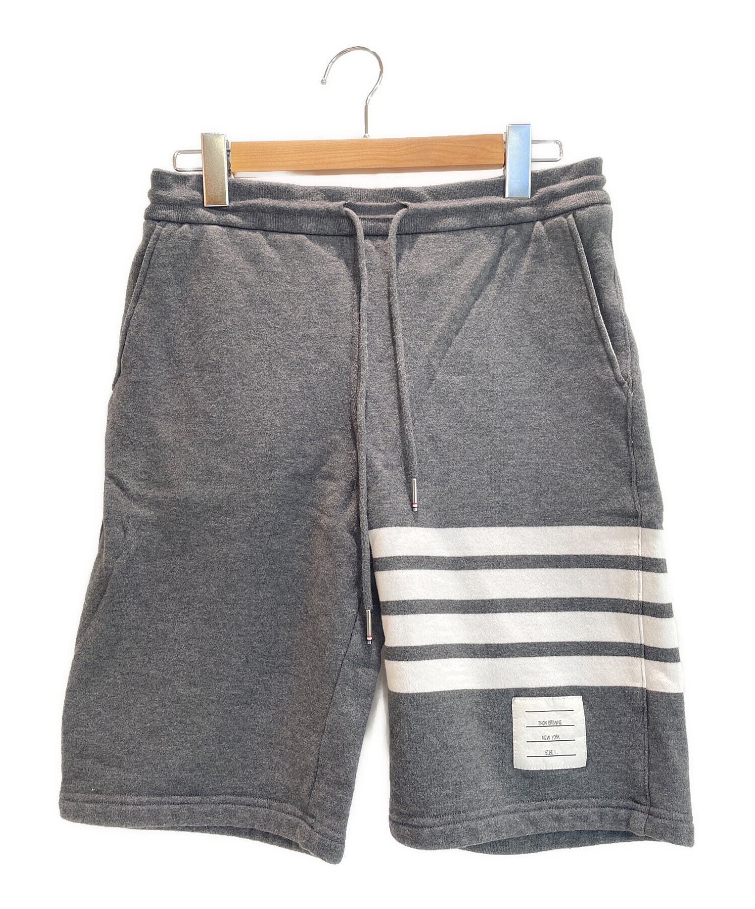 Thom Browne (トムブラウン) CLASSIC SWEAT SHORTS グレー サイズ:1