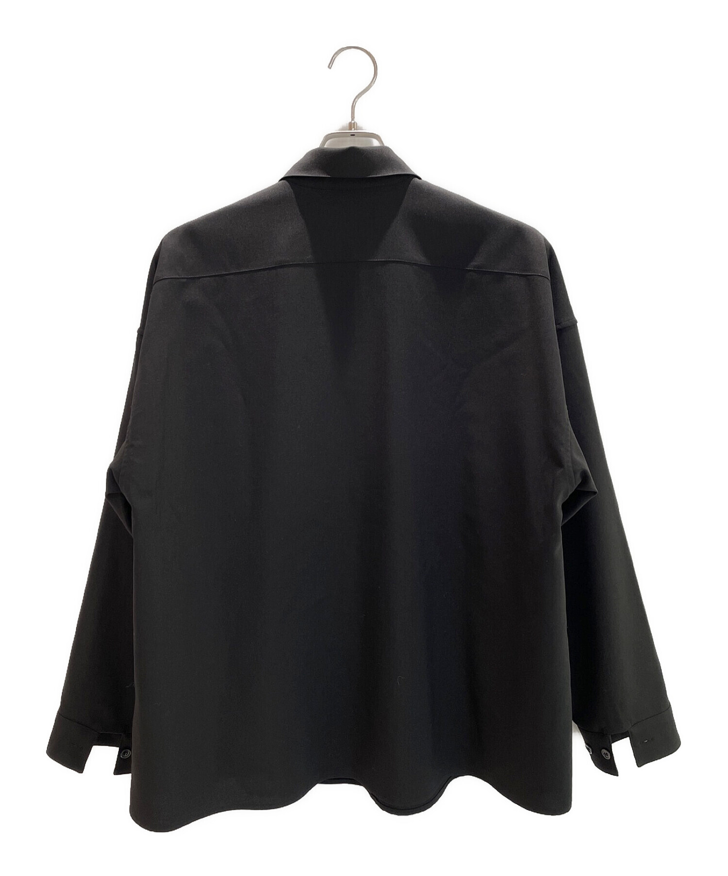 MARNI (マルニ) ウールトロピカルシャツ ブラック サイズ:44