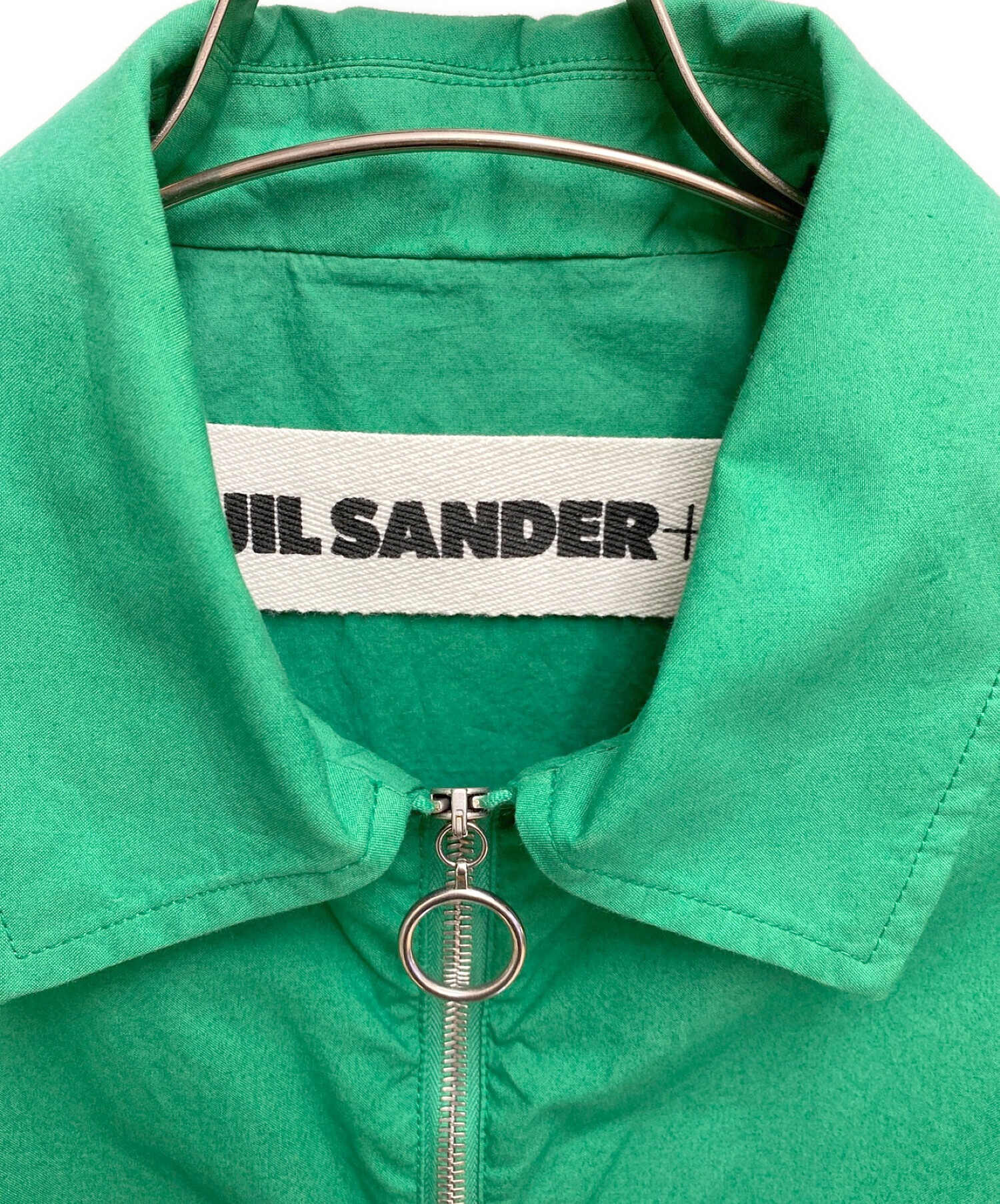 JIL SANDER+ (ジルサンダープラス) リングジップジャケット グリーン サイズ:48