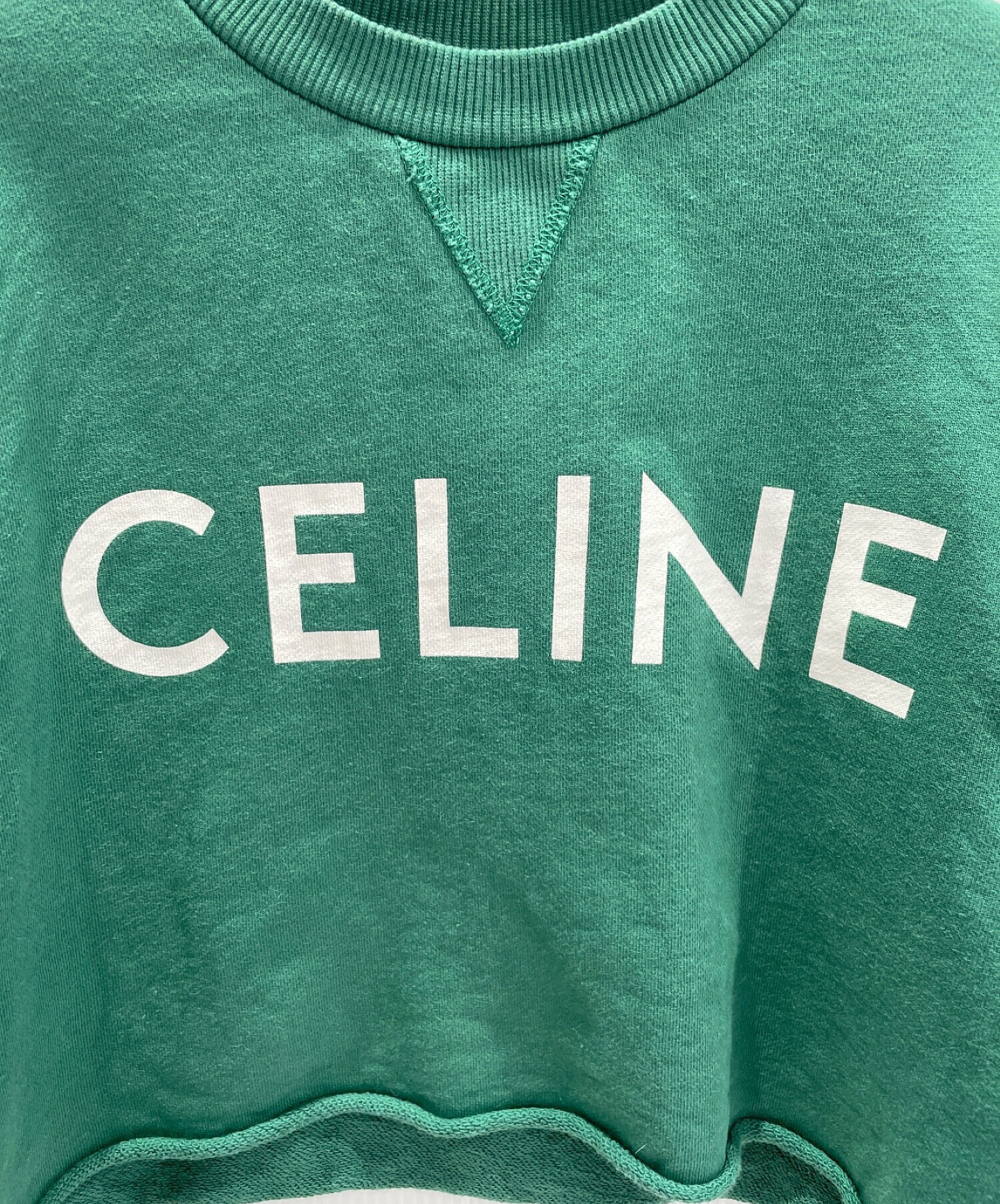 中古・古着通販】CELINE (セリーヌ) クロップド スウェットシャツ