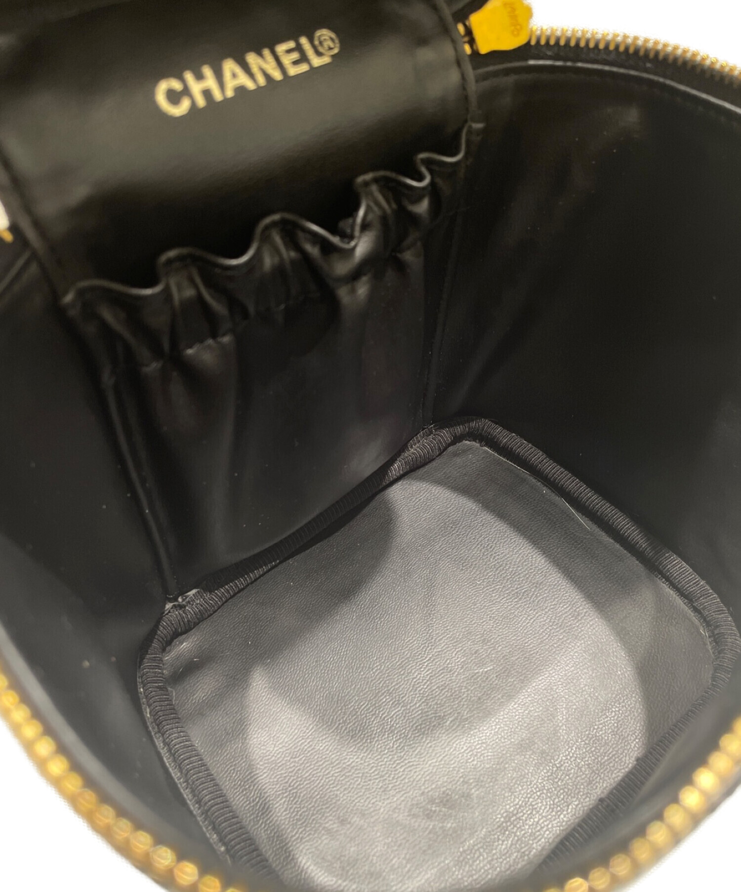 中古・古着通販】CHANEL (シャネル) バニティバッグ ブラック サイズ