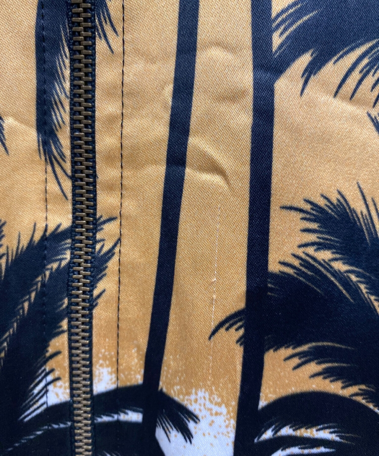 SAINT LAURENT PARIS 2016SS Palm Tree Tee 414128 Y2RM1 サンローランパリ パームツリーTシャツ 半袖カットソー 総柄プリント ヤシの木 オレンジ サイズS【230312】【-A】【me04】トップス