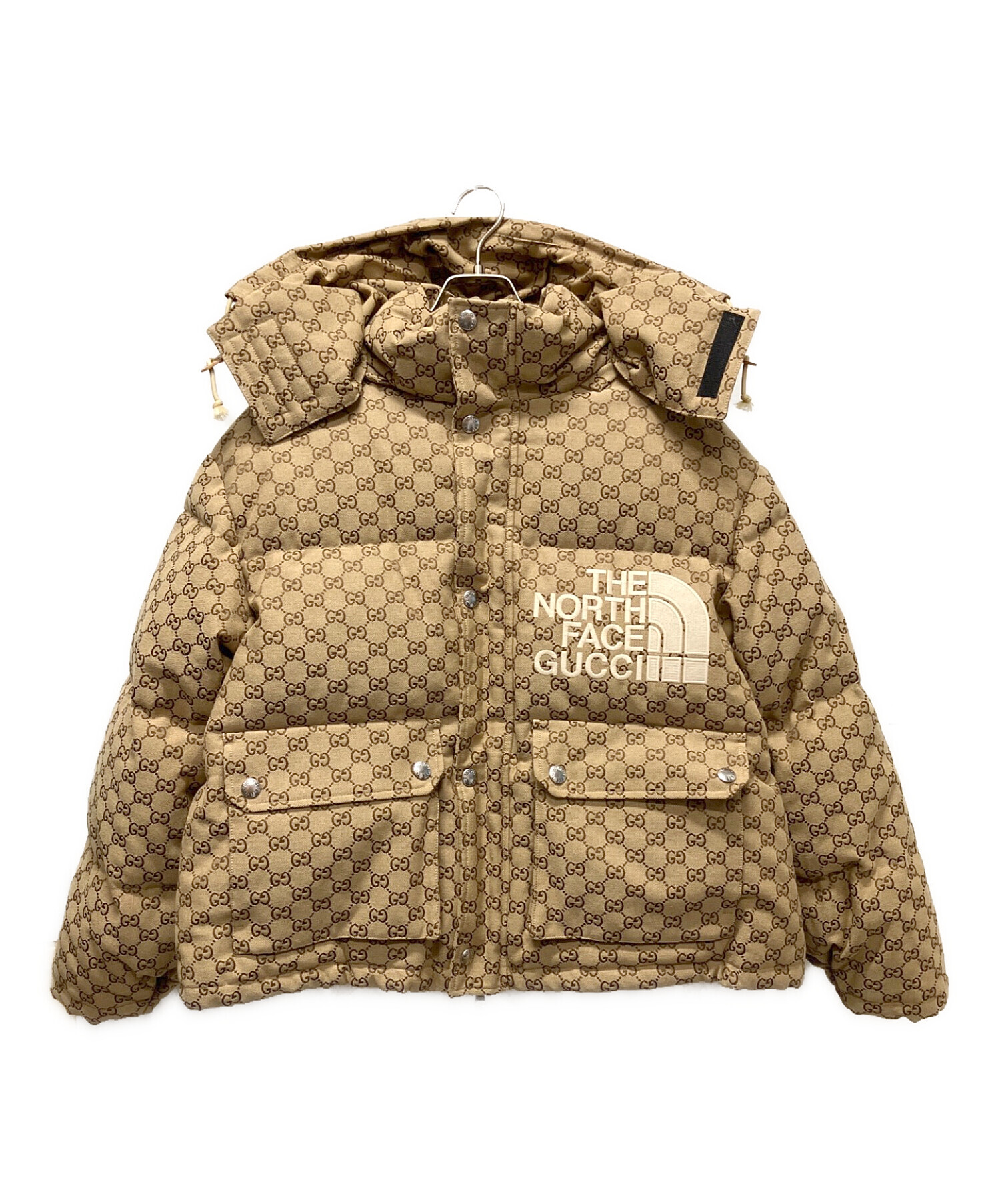 GUCCI (グッチ) THENORTHFACE (ザ ノース フェイス) GG Canvas Bomber Jacket ベージュ サイズ:S  未使用品