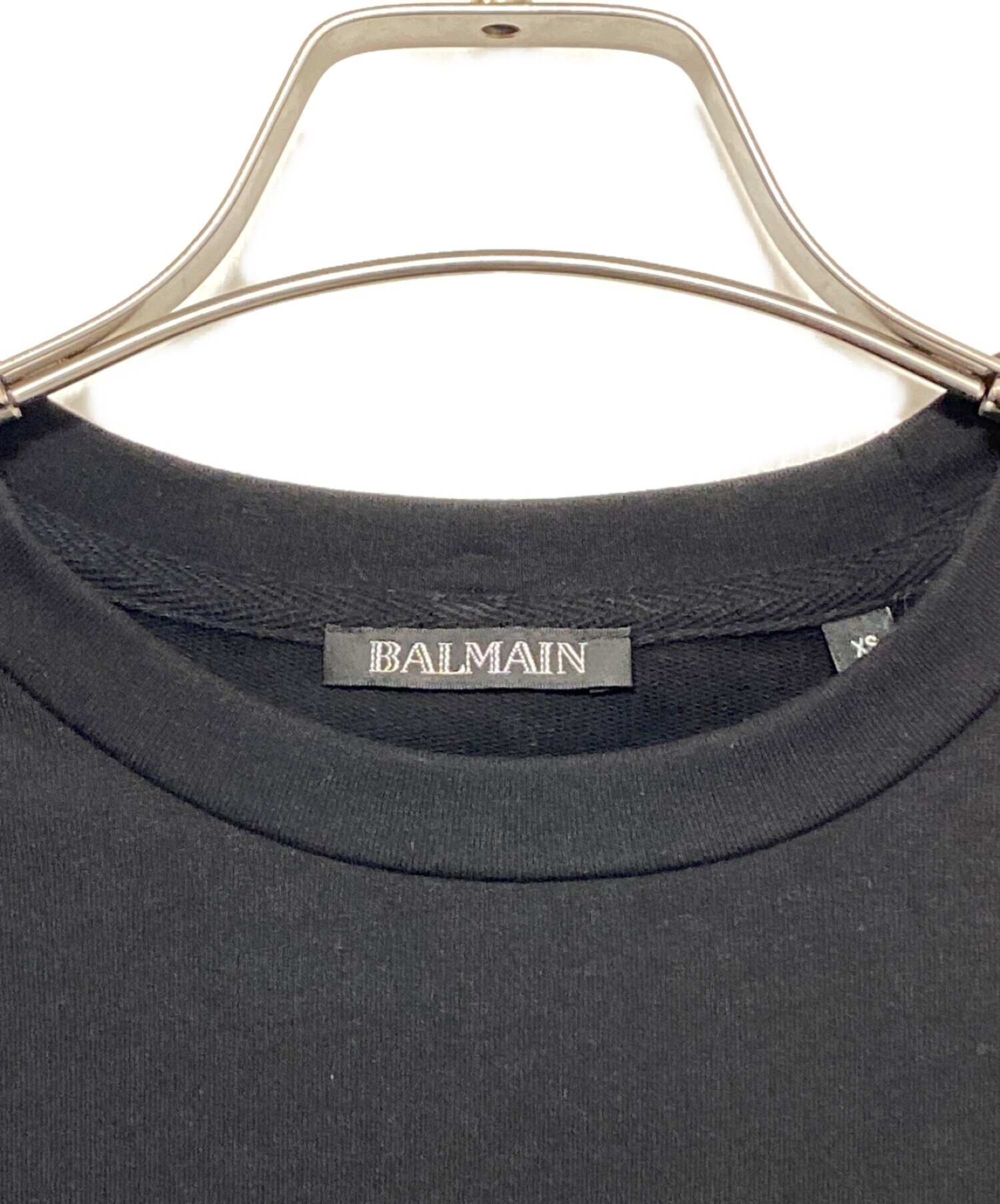 中古・古着通販】BALMAIN (バルマン) ロゴ刺繍ロングスリーブ