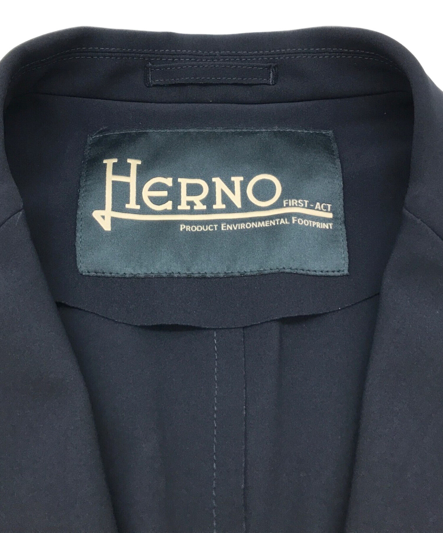 中古・古着通販】HERNO (ヘルノ) テーラードジャケット ネイビー