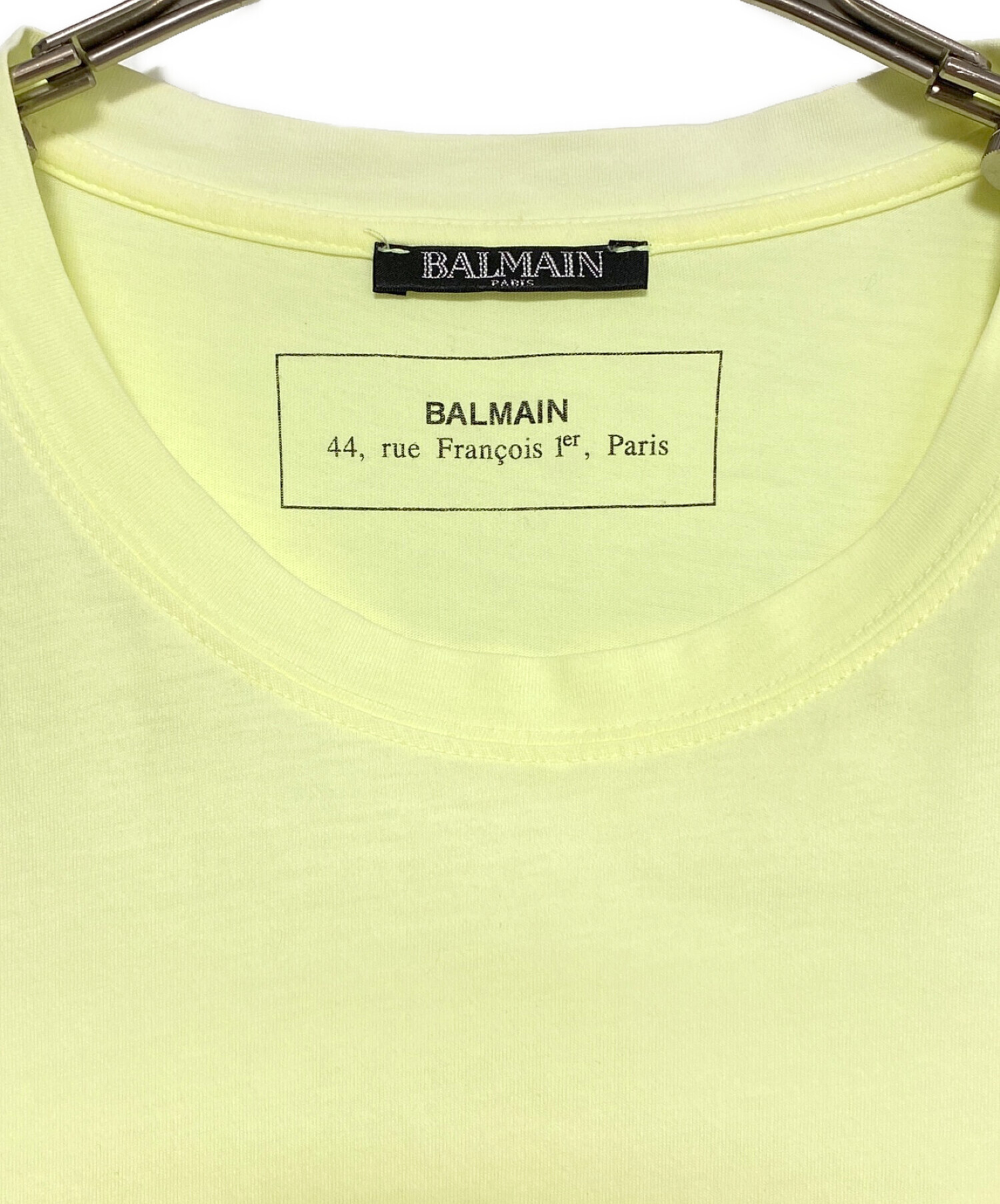 BALMAIN (バルマン) Tシャツ イエロー サイズ:L