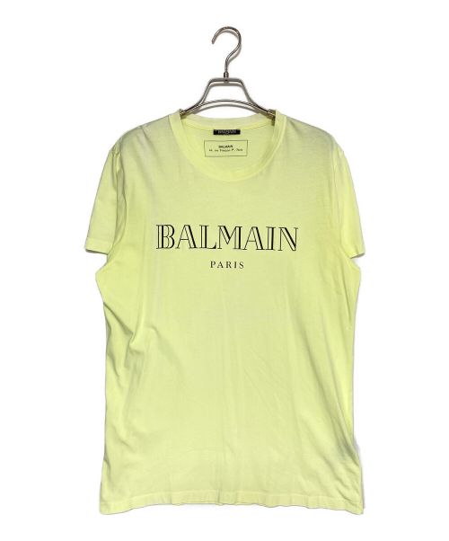 中古・古着通販】BALMAIN (バルマン) Tシャツ イエロー サイズ:L 