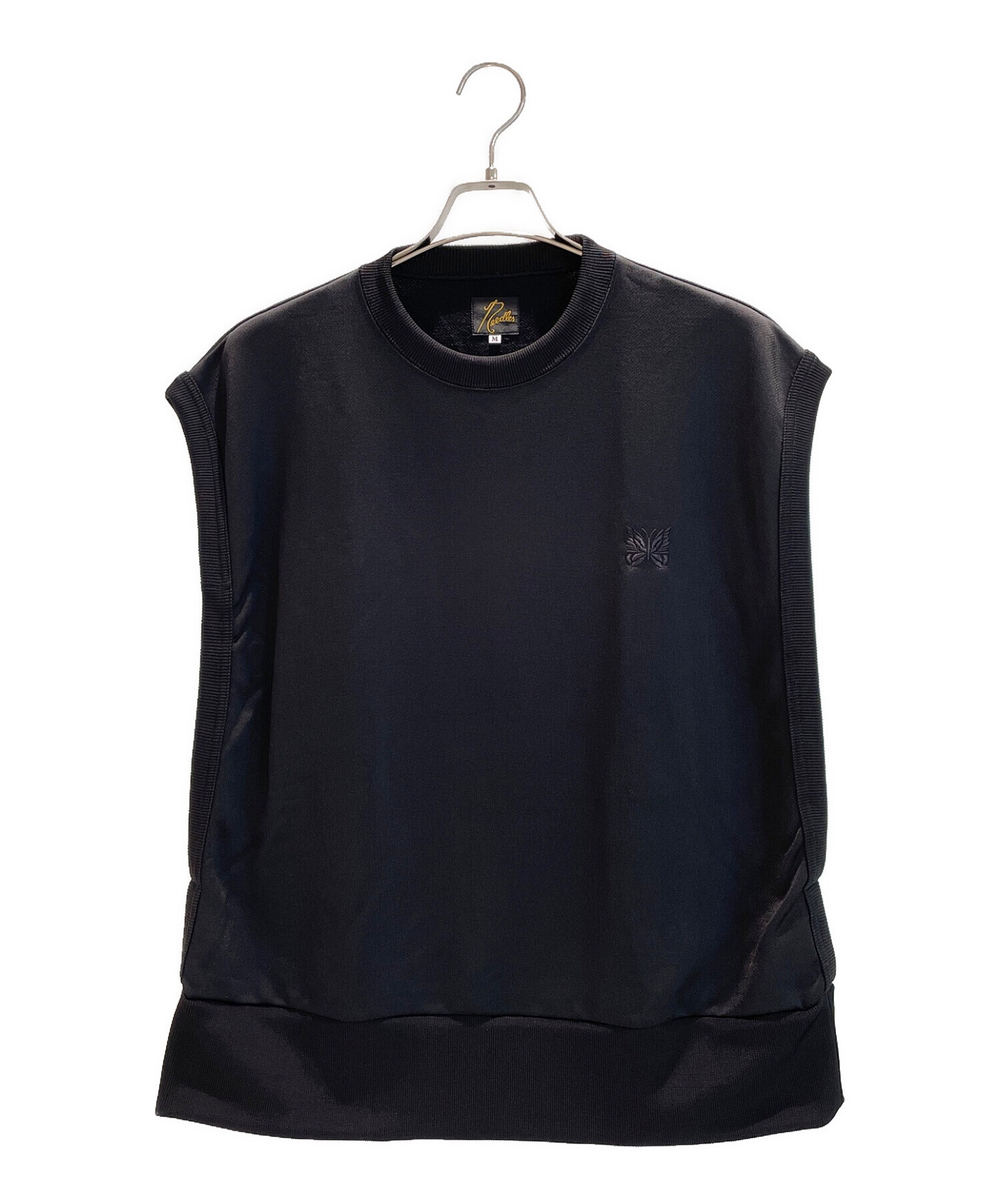 Needles (ニードルズ) Sleeveless Tee - C/PE Bright Jersey ブラック サイズ:M