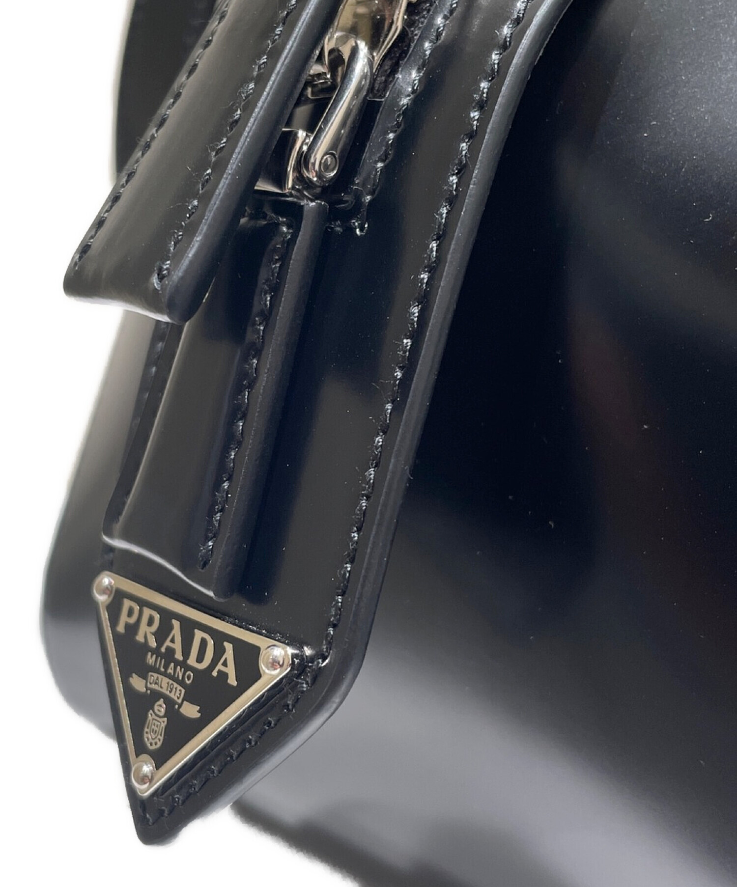 中古・古着通販】PRADA (プラダ) スーパーノヴァ ミディアムハンドバッグ ブラック｜ブランド・古着通販 トレファク公式【TREFAC  FASHION】スマホサイト