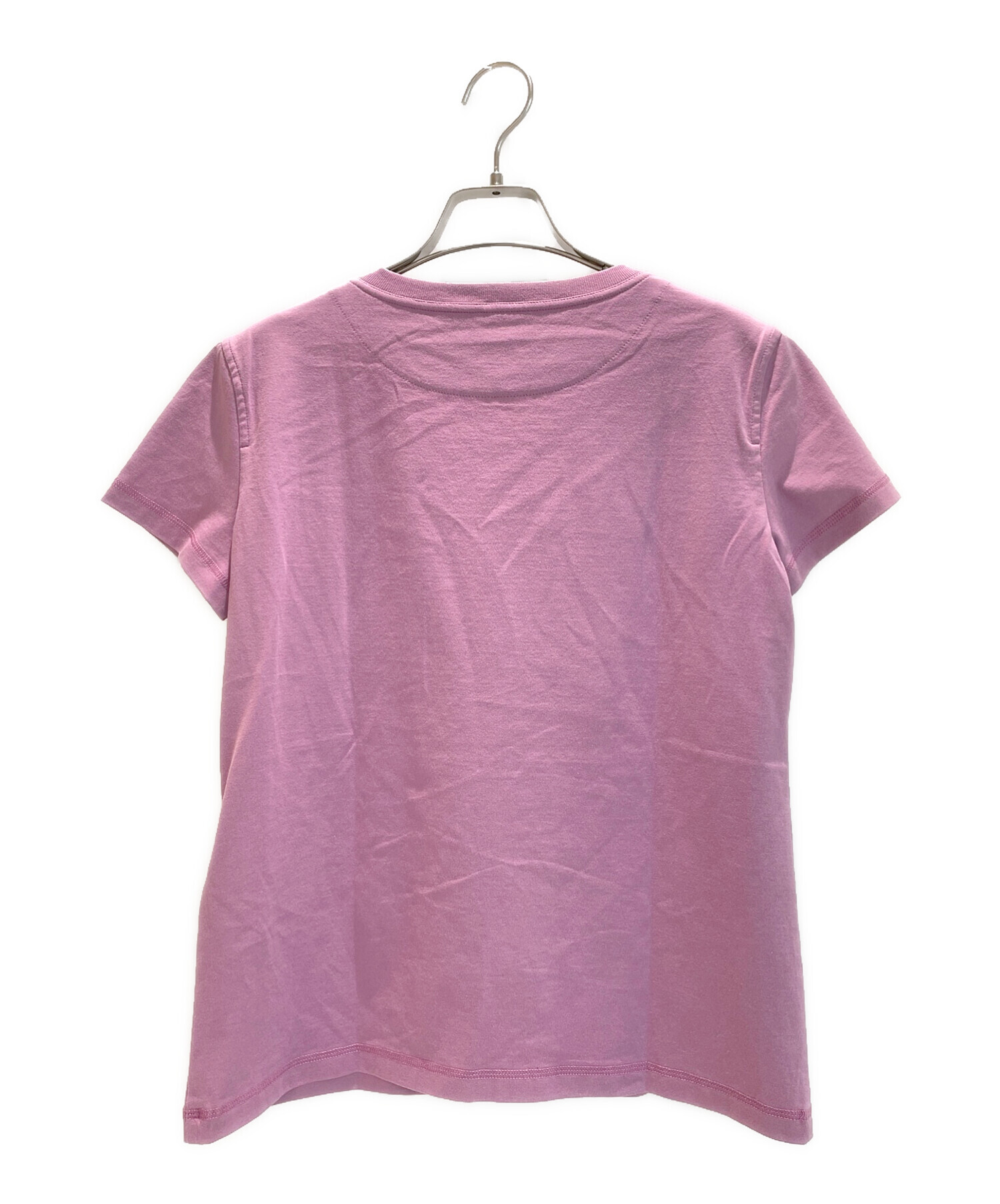 HERMES (エルメス) Cliquetis刺繍ポケットTシャツ バイオレット サイズ:34
