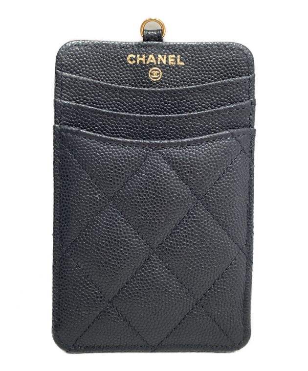 中古・古着通販】CHANEL (シャネル) ハートチャームマトラッセチェーンパスケース ブラック 未使用品｜ブランド・古着通販  トレファク公式【TREFAC FASHION】スマホサイト