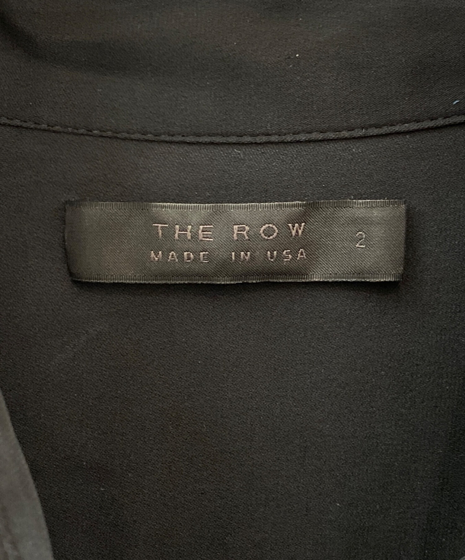 中古・古着通販】THE ROW (ザ ロウ) シルクシャツ ブラック サイズ:2