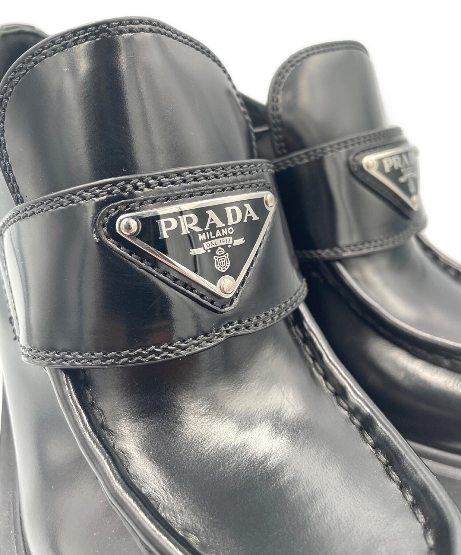 中古・古着通販】PRADA (プラダ) チョコレートブラッシュドレザ