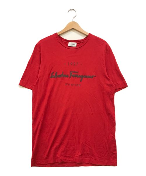 中古・古着通販】Salvatore Ferragamo (サルヴァトーレ フェラガモ) ロゴTシャツ レッド サイズ:L｜ブランド・古着通販  トレファク公式【TREFAC FASHION】スマホサイト