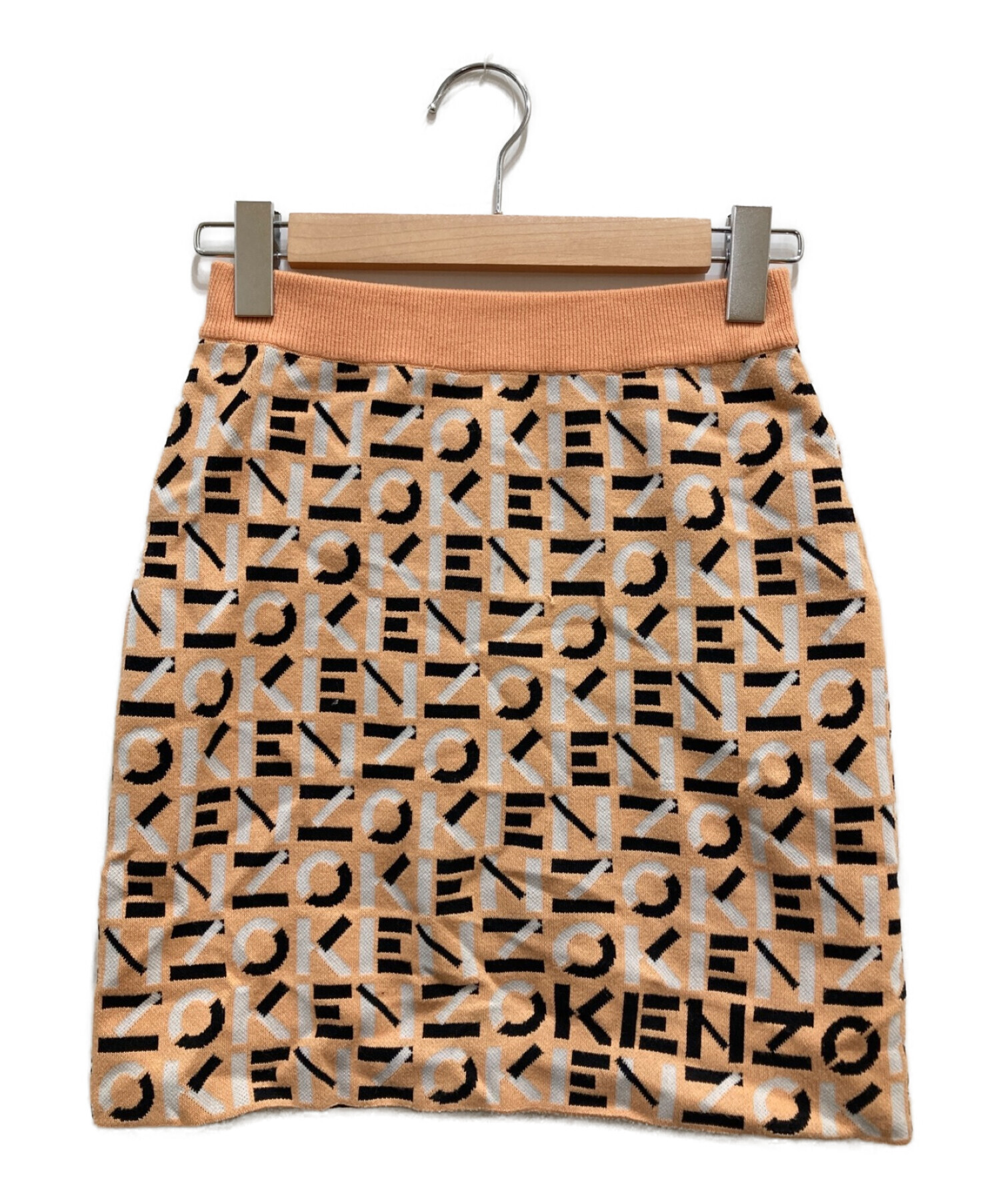 KENZO (ケンゾー) ニットスカート オレンジ サイズ:XS