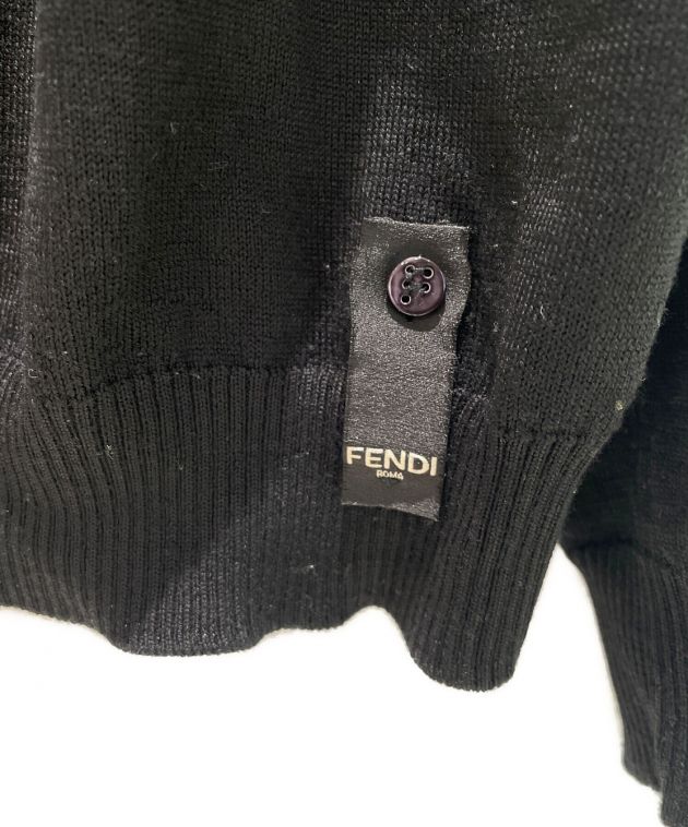 中古・古着通販】FENDI (フェンディ) ズッカ柄切り替えタートルネック 