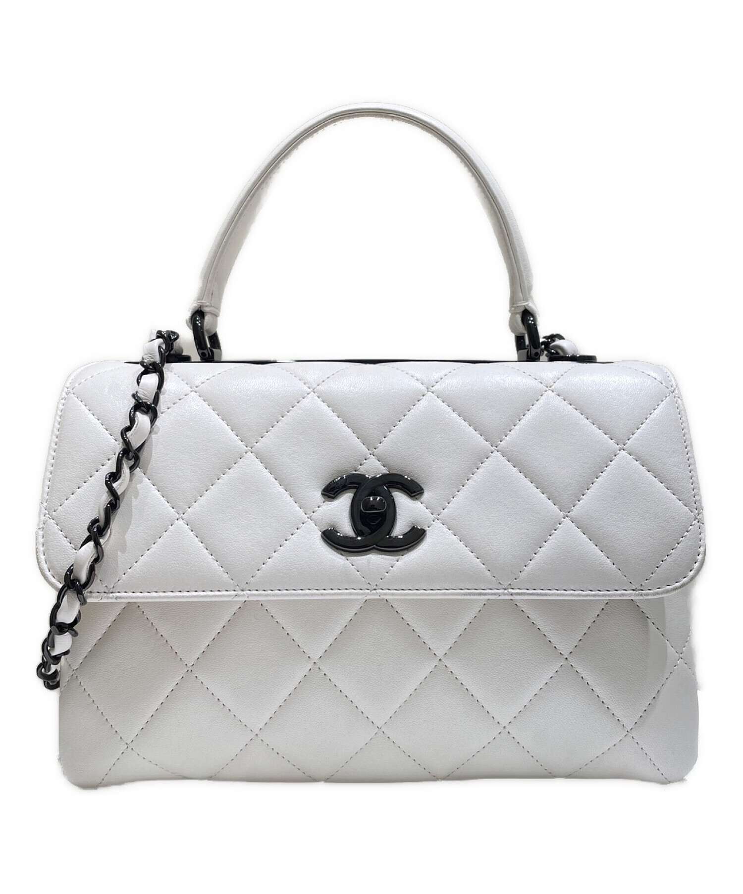 CHANEL (シャネル) Trendy CC Top Handle Shoulder Bag ホワイト サイズ:-