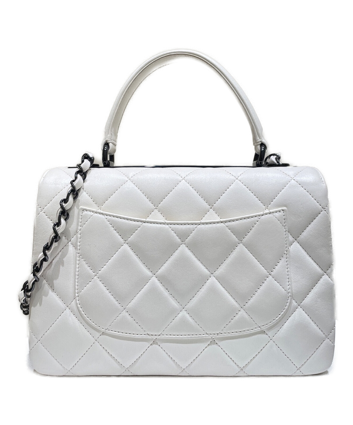 CHANEL (シャネル) Trendy CC Top Handle Shoulder Bag ホワイト サイズ:-