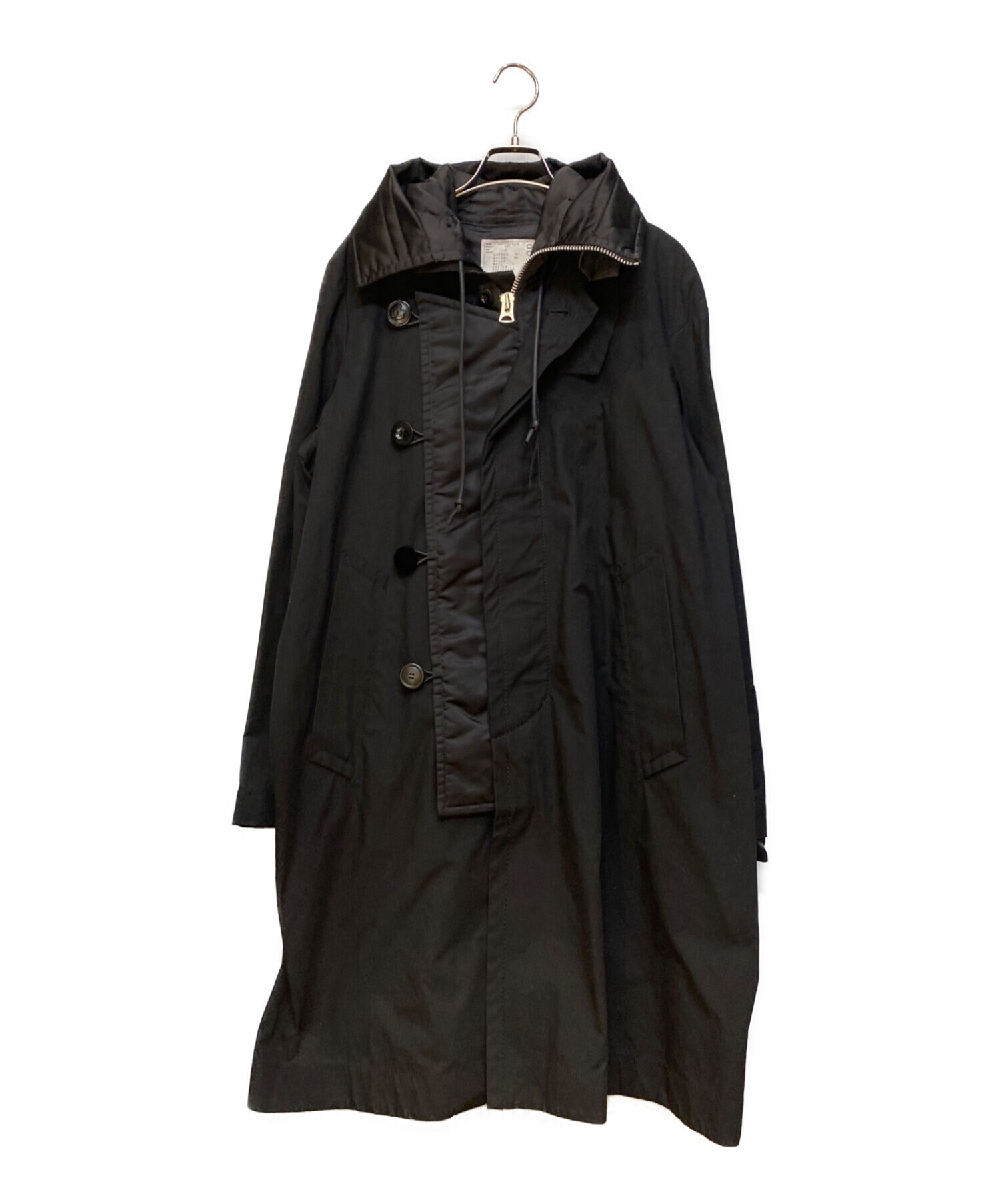 中古・古着通販】sacai (サカイ) OXFORD COAT ブラック サイズ:3