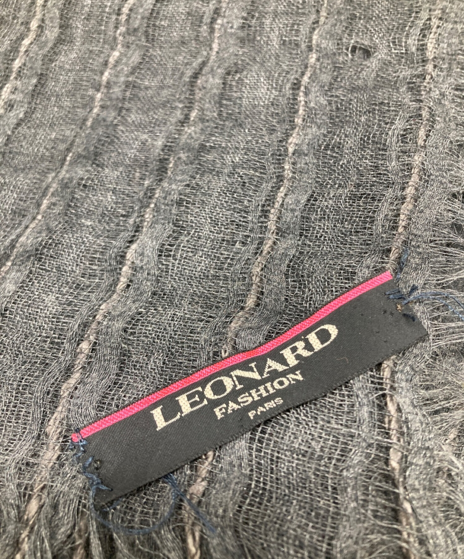 中古・古着通販】LEONARD (レオナール) シルクカシミアショール グレー