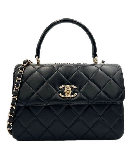 中古・古着通販】CHANEL (シャネル) トップハンドル フラップ バッグ 