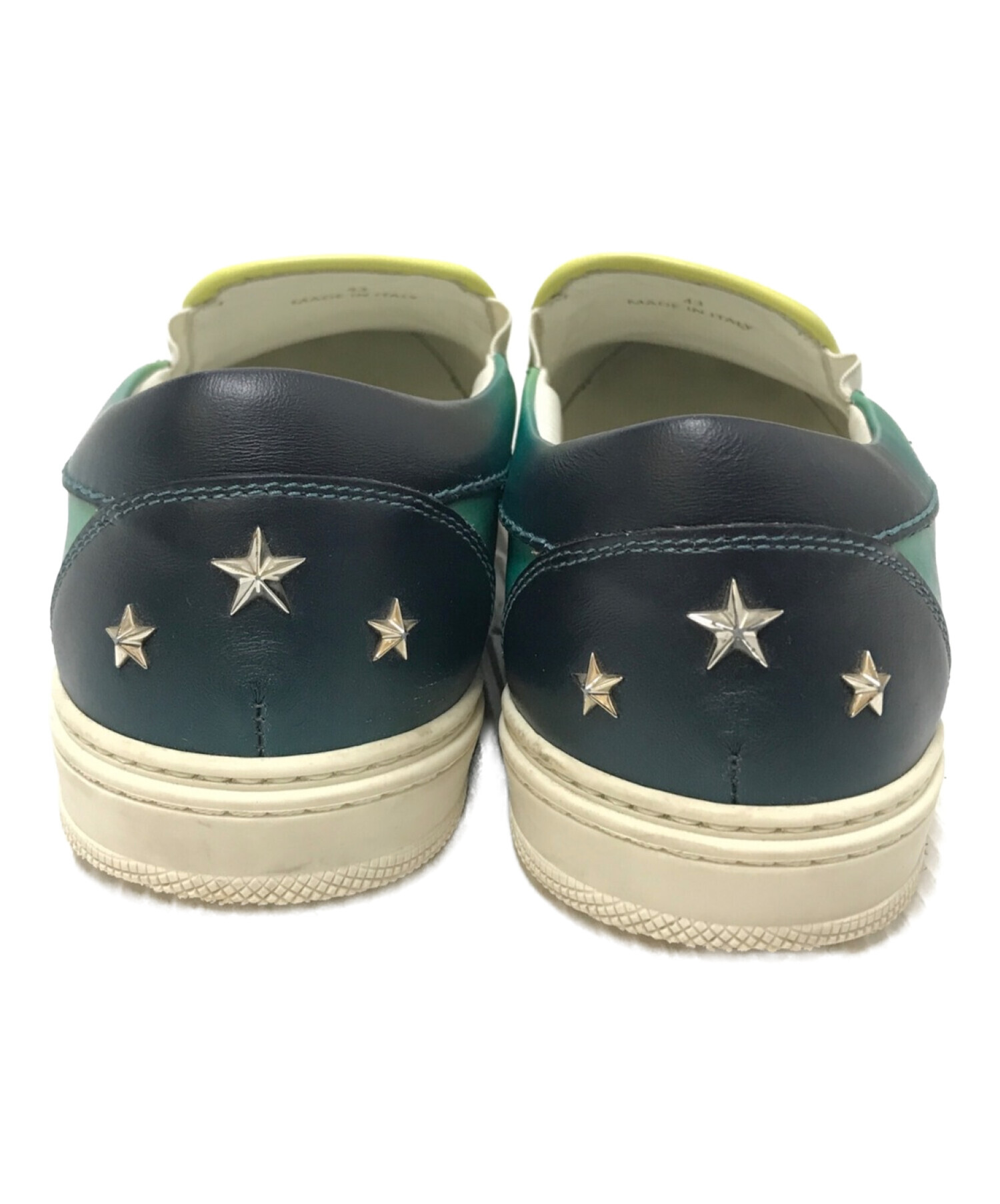 中古・古着通販】JIMMY CHOO (ジミーチュウ) スタッズスリッポン