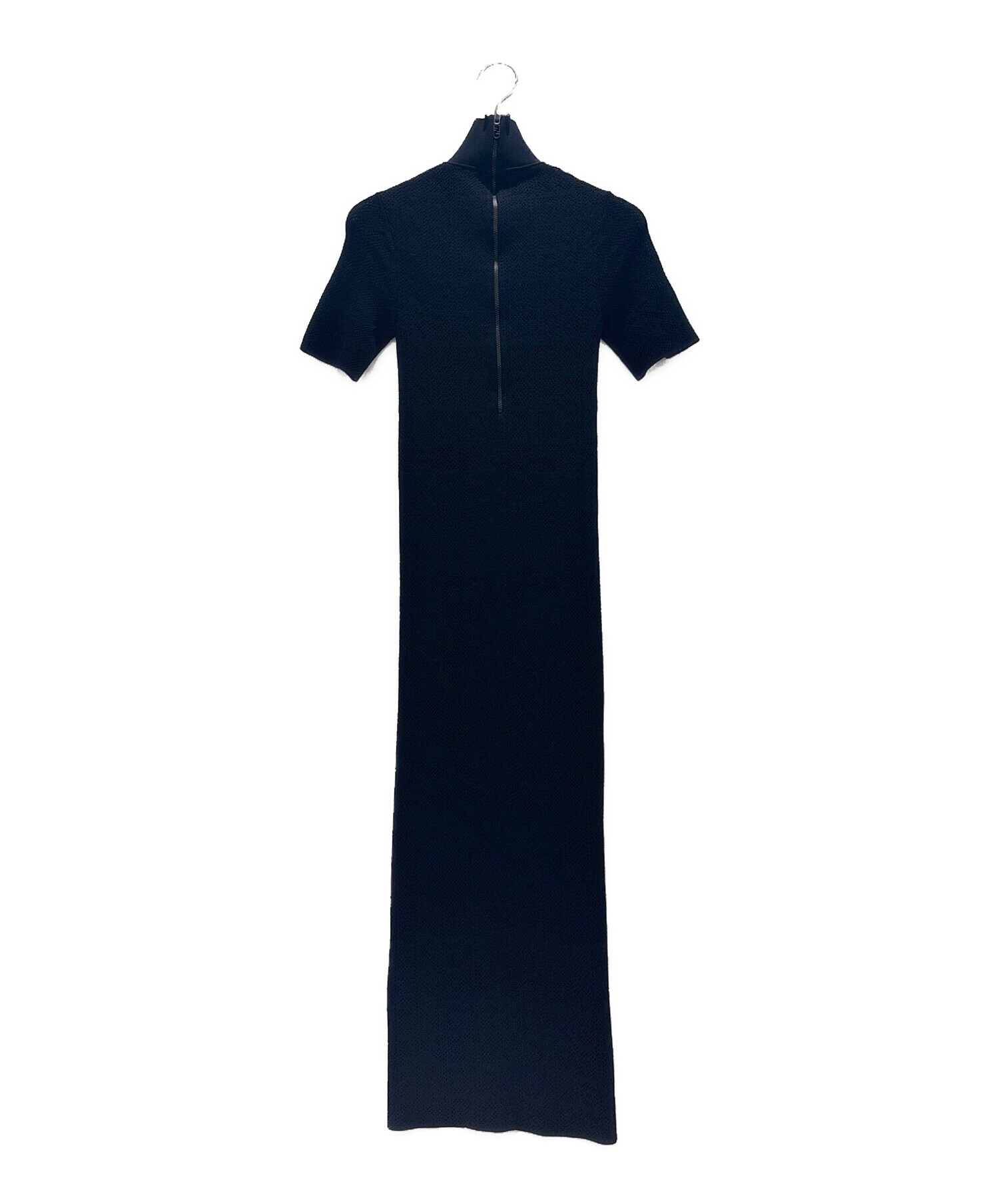 FENDI (フェンディ) FFロゴ レースニット ドレス ブラック サイズ:36