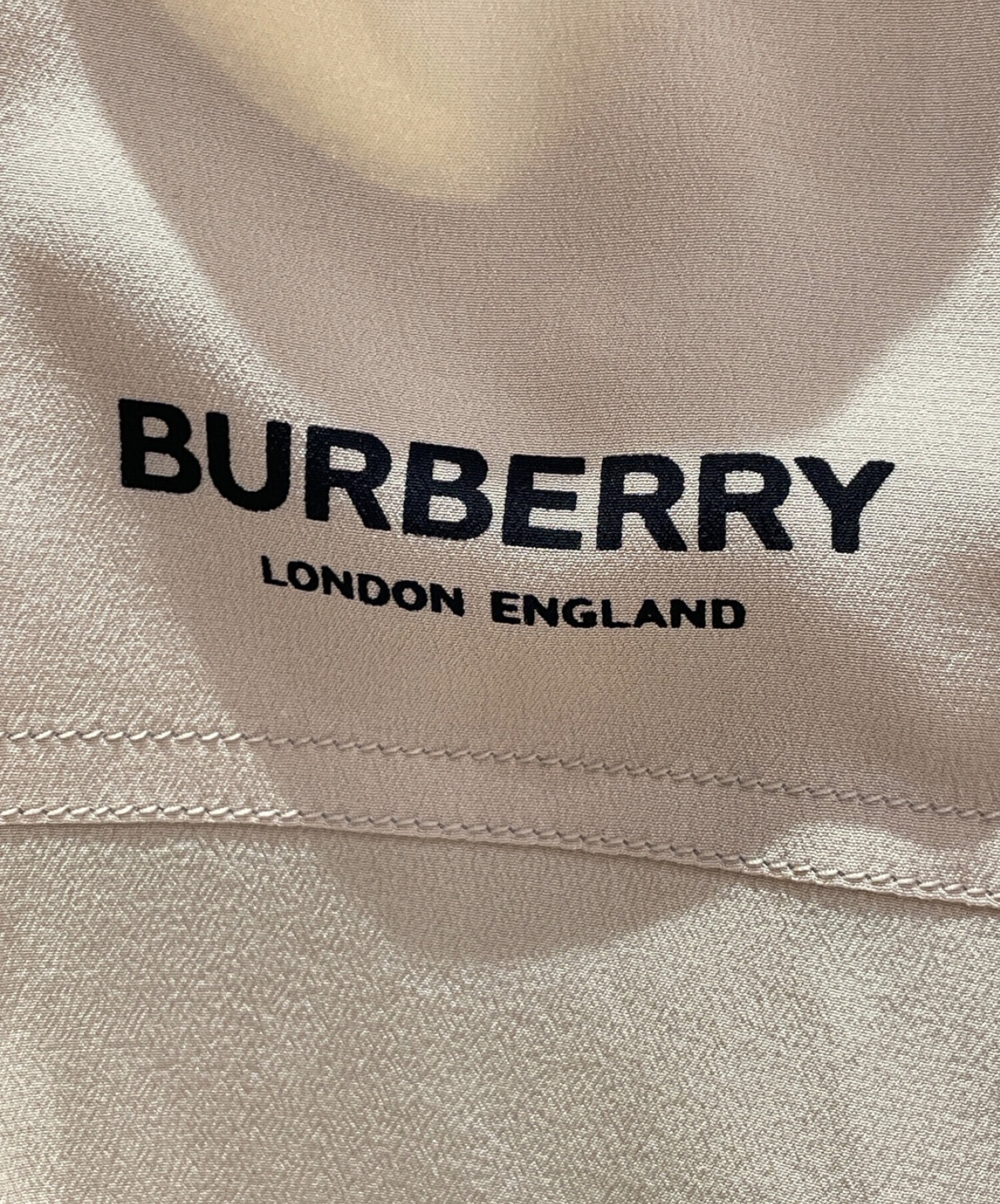 BURBERRY (バーバリー) フロントロゴシャツ ベージュ サイズ:38