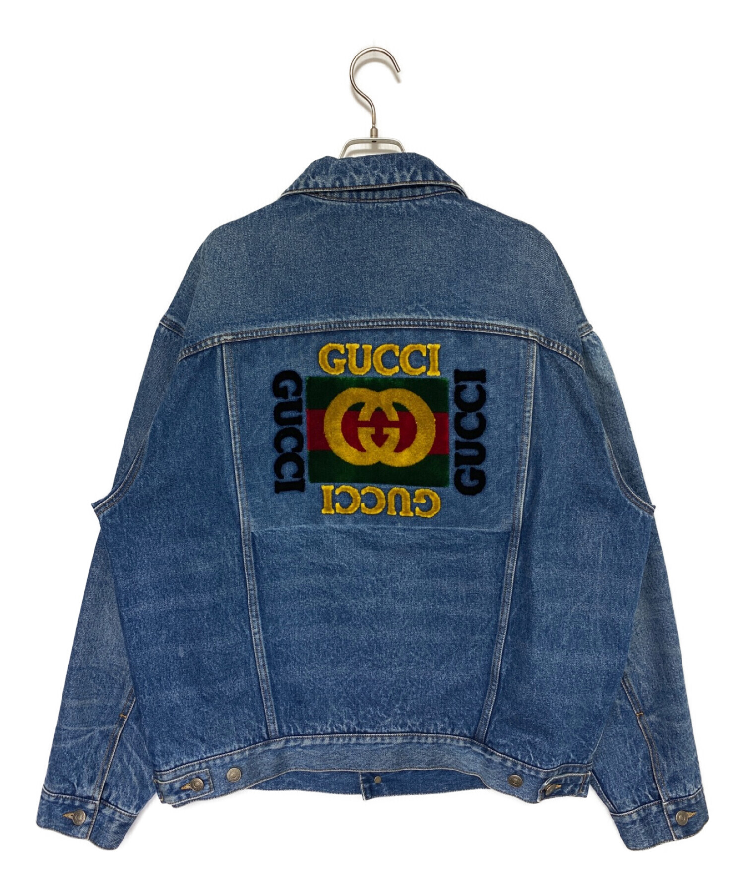 中古・古着通販】GUCCI (グッチ) グッチパッチデニムジャケット