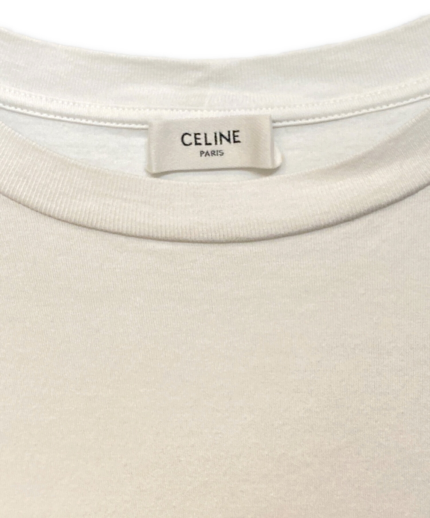 CELINE (セリーヌ) ロゴカットソー ホワイト サイズ:L