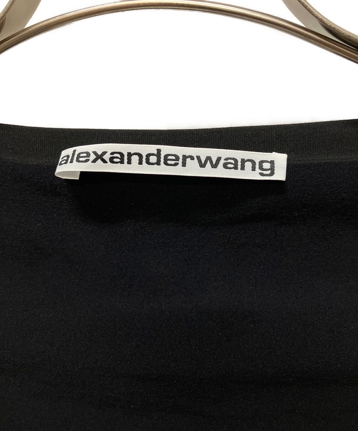 ALEXANDER WANG (アレキサンダーワング) コントラスト トリム Tシャツ ブラック サイズ:M