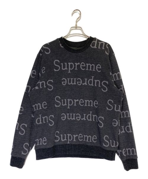 Supreme jacquard hotsell logo crewneck