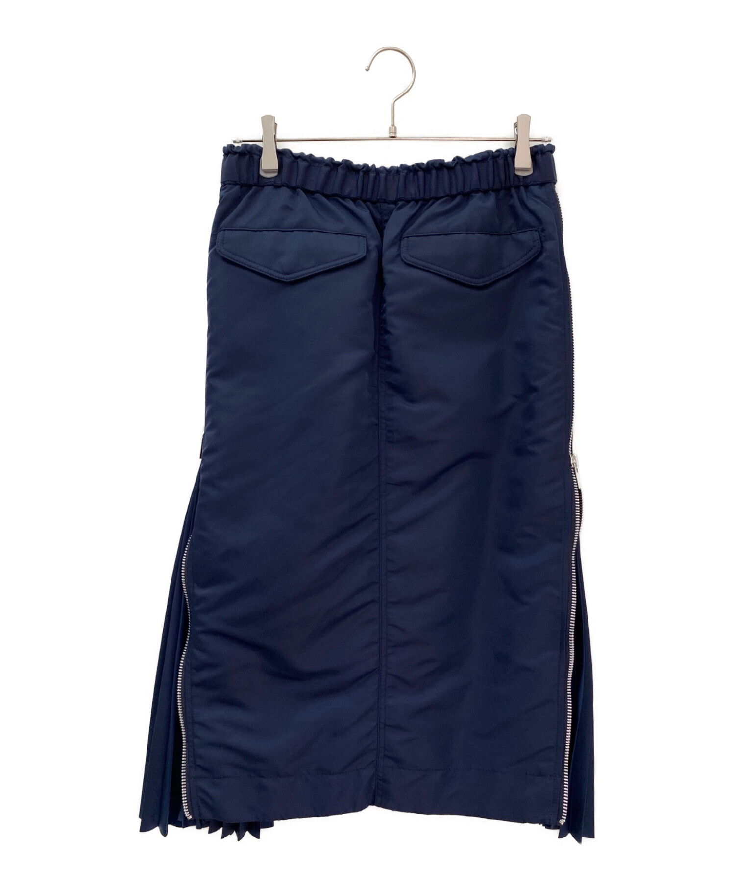 中古・古着通販】sacai (サカイ) Nylon Twill Skirt ネイビー サイズ:3 ...