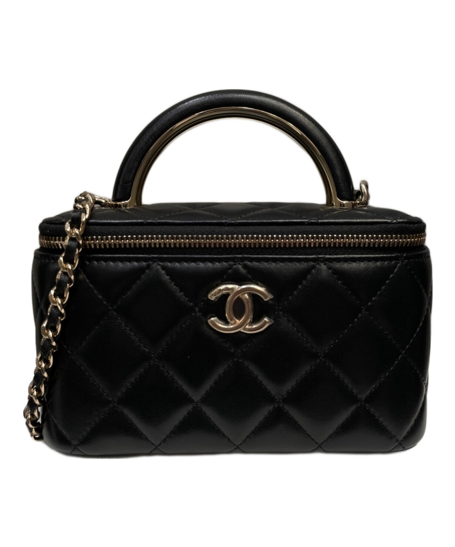 中古・古着通販】CHANEL (シャネル) マトラッセチェーンバニティバッグ ブラック サイズ:17｜ブランド・古着通販 トレファク公式【TREFAC  FASHION】スマホサイト